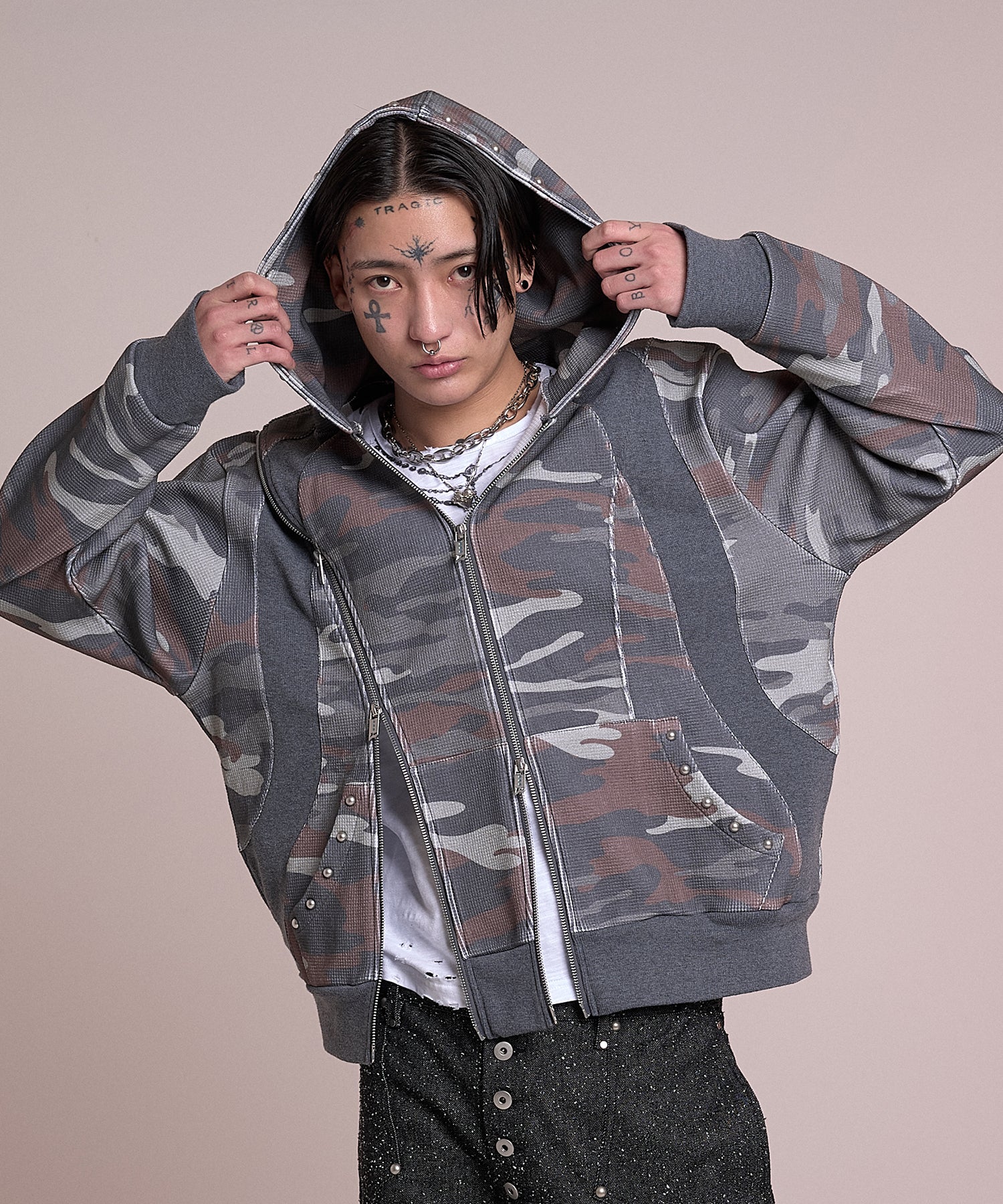 渐变 Bleach Melt Logo 长袖 T 恤 (蓝色) 