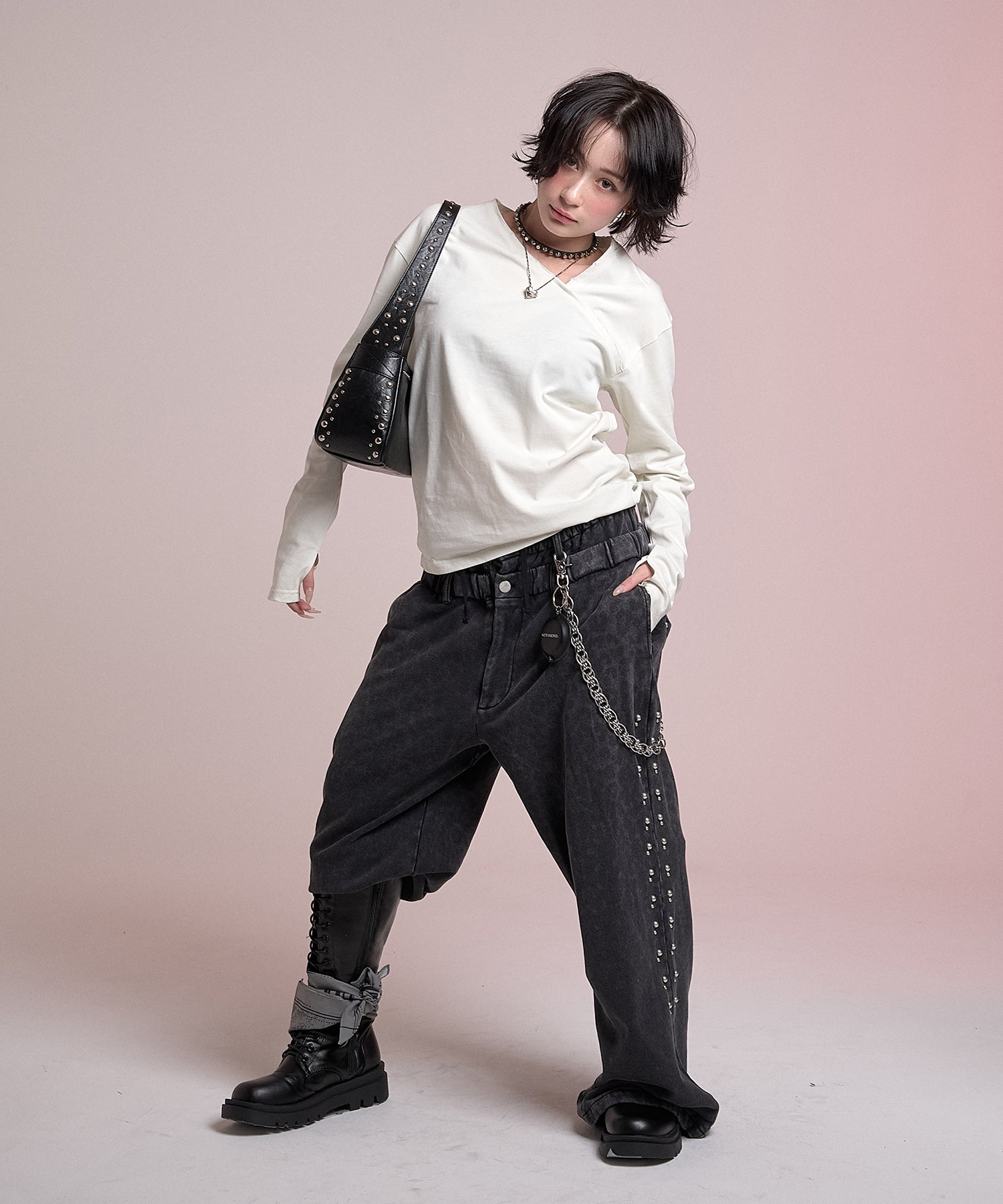 渐变 Bleach Melt Logo 长袖 T 恤 (蓝色) 