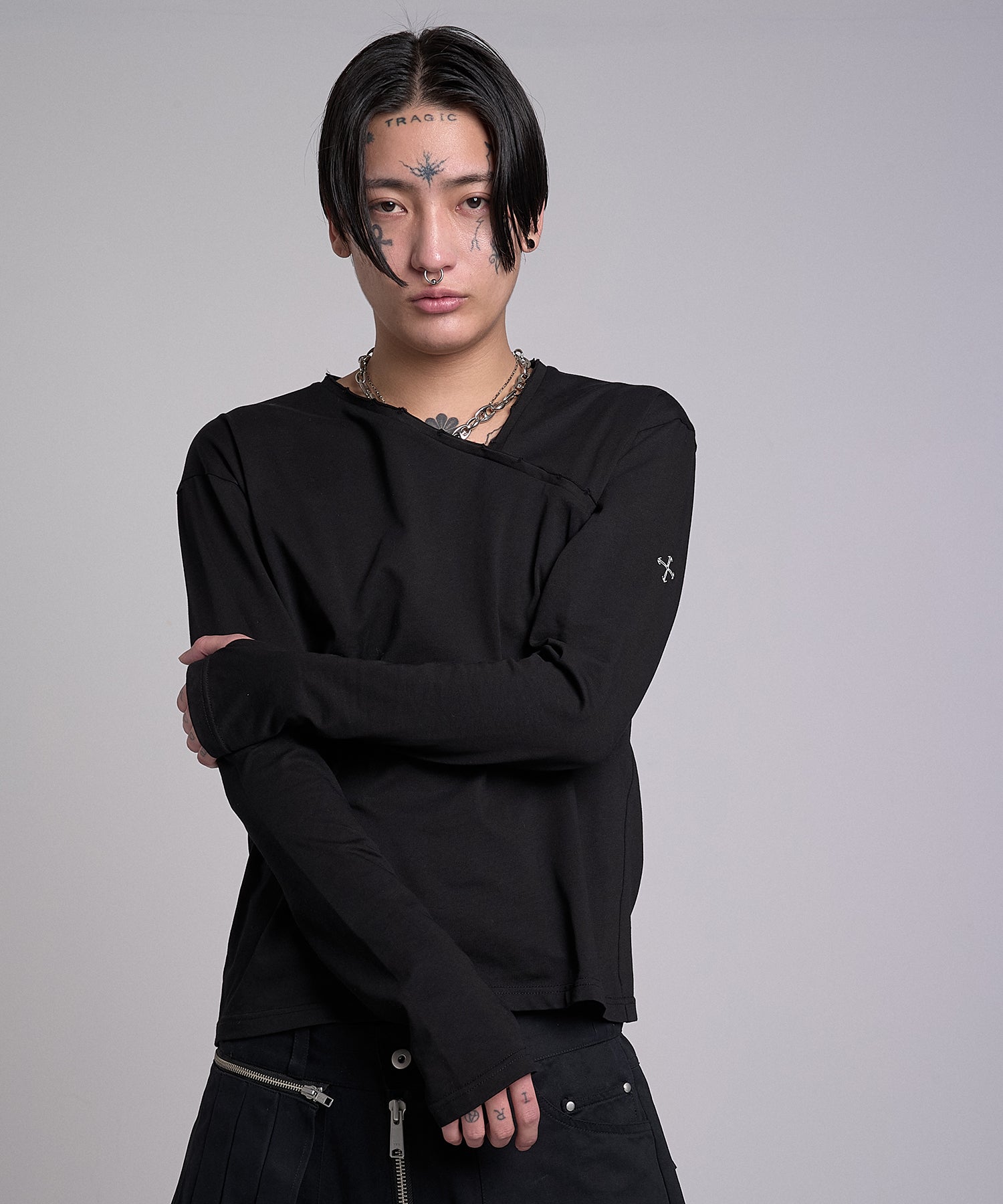 渐变 Bleach Melt Logo 长袖 T 恤 (蓝色) 