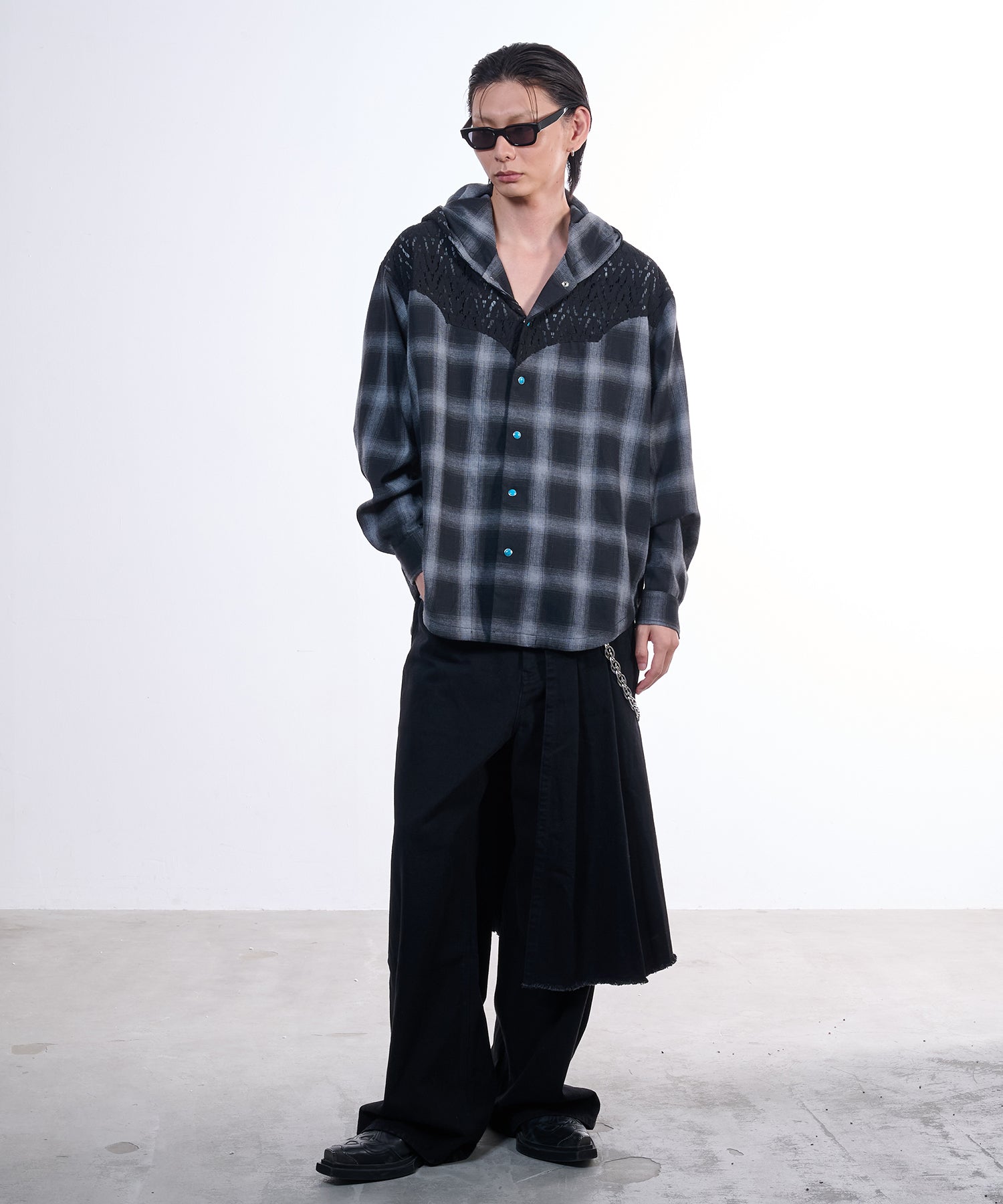 2-Way Skirt Denim (Black)