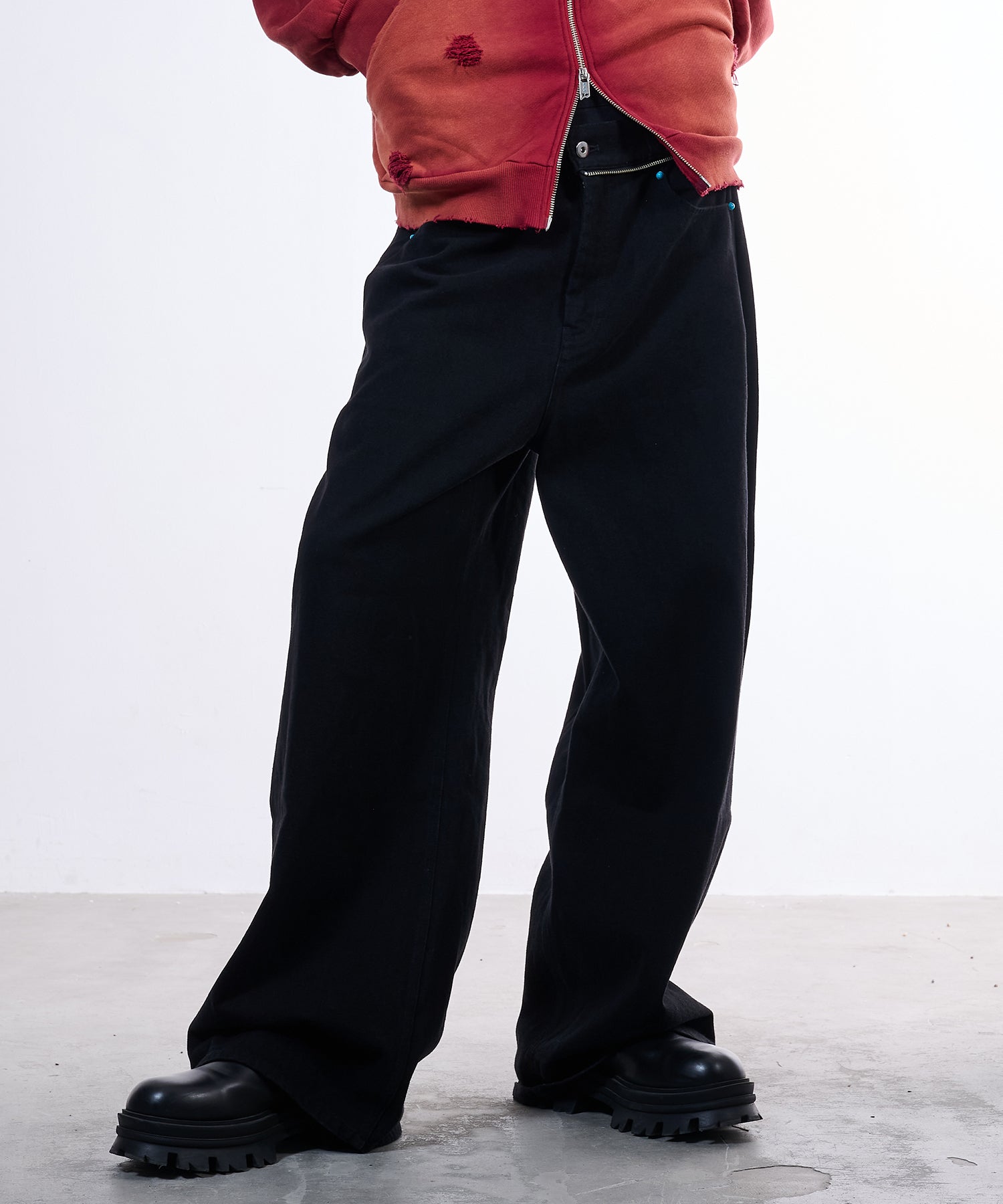 2-Way Skirt Denim (Black)